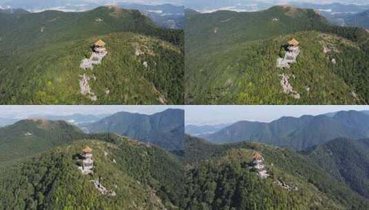 航拍广东东莞海拔最高的建筑物高清在线视频素材下载