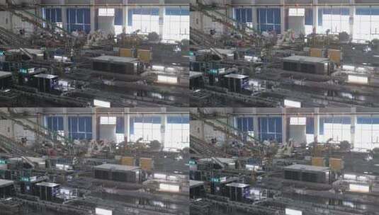 工厂生产线工人操作场景高清在线视频素材下载