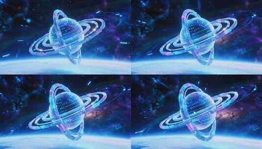 科技星球网络元宇宙概念抽象背景视频高清在线视频素材下载