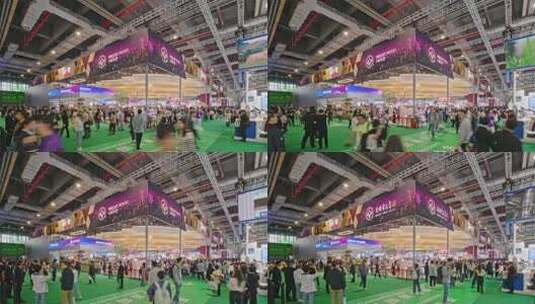 第八届进博会7.1馆农食产品展区进口博览高清在线视频素材下载