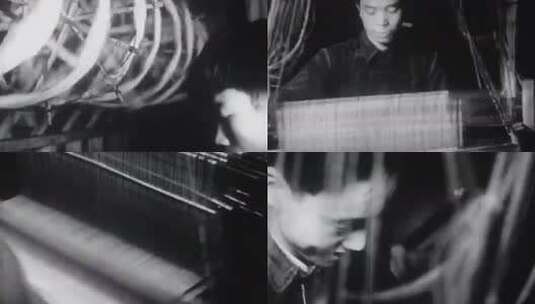 上世纪30年代 40年代纺织业高清在线视频素材下载