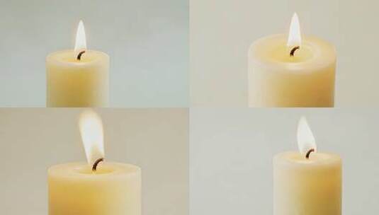 燃烧的蜡烛特写高清在线视频素材下载