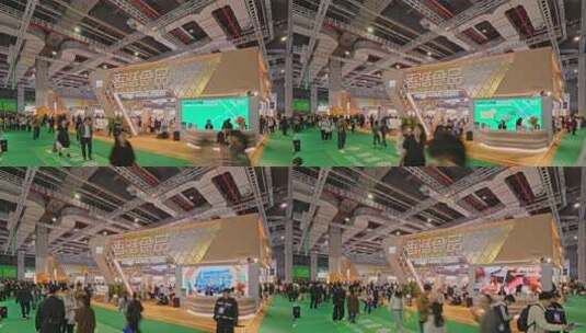 第八届进博会7.1馆农食产品展区进口博览高清在线视频素材下载