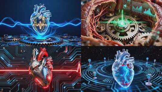 心脏健康心跳监测 数字医疗下的心脏创新高清在线视频素材下载