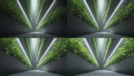 未来城市垂直绿化生态建筑高清在线视频素材下载