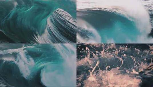 巨浪海浪升格高清在线视频素材下载