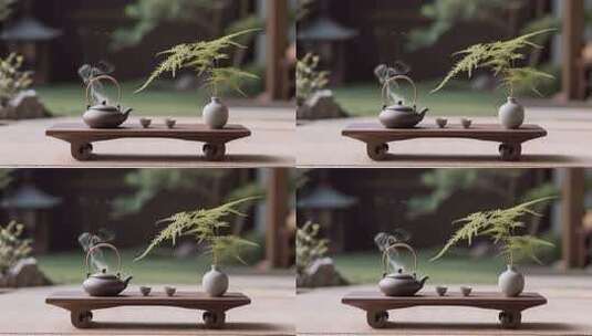 中秋节功夫茶道传统文化慢生活视频高清在线视频素材下载