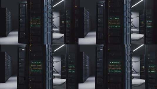数据中心服务器机房场景高清在线视频素材下载