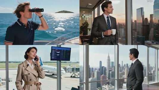 成功人士商务人士醛商人精英事业生活工作高清在线视频素材下载