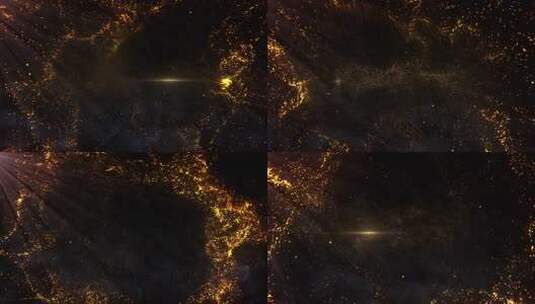 金色粒子特效背景高清在线视频素材下载