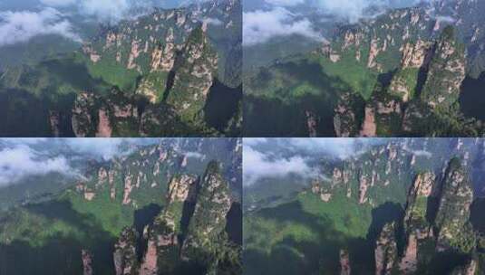 湖南张家界武陵源杨家界风景区高清在线视频素材下载