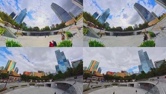 静安寺人群高清在线视频素材下载