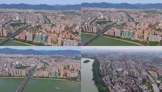 航拍 清远市 清城区 中国农业银行高清在线视频素材下载