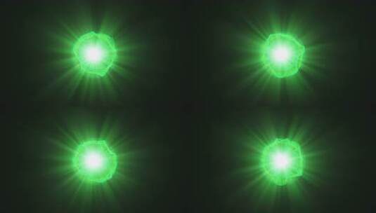 绿色发光能量球高清在线视频素材下载