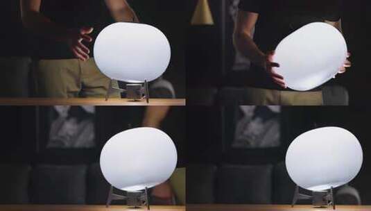 冥想意境灯光光影思考高清在线视频素材下载