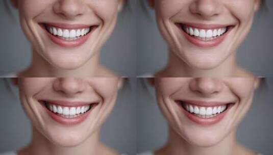 自信笑容：展现洁白牙齿的迷人魅力高清在线视频素材下载