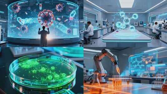 科技实验室研发场景 科学家团队实验研究高清在线视频素材下载