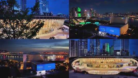 深圳宝安夜景宣传片高清在线视频素材下载