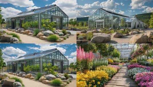 现代化温室大棚高清在线视频素材下载