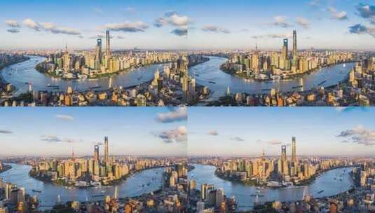 上海城市航拍延时高清在线视频素材下载