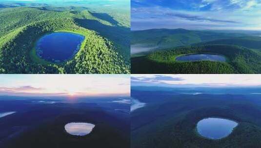 阿尔山天池视频素材高清在线视频素材下载