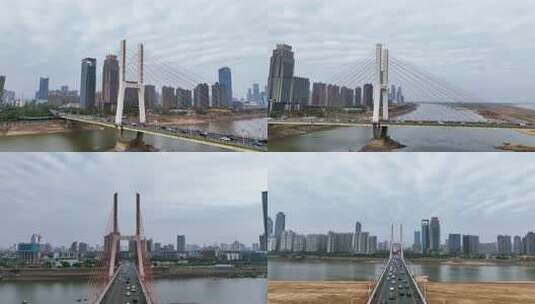 南昌八一大桥高清在线视频素材下载