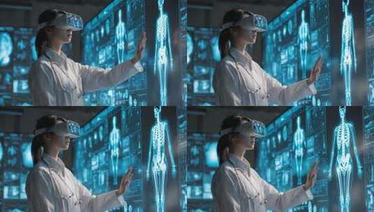 医疗智慧医疗科技医疗未来医院AI医疗健康高清在线视频素材下载