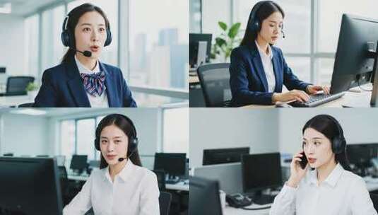 客服服务电话客服客户服务中心高清在线视频素材下载