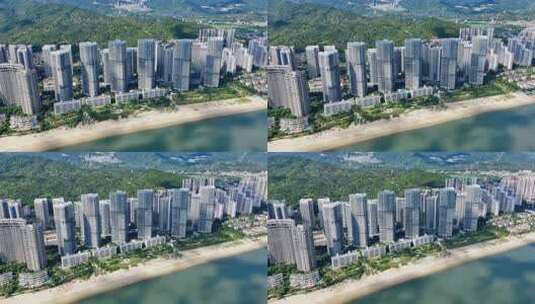 惠州小径湾海滨沙滩航拍0125_D高清在线视频素材下载