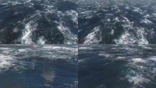 大海海水海面波涛汹涌高清在线视频素材下载