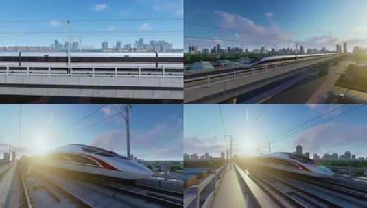 中国高铁动车高清在线视频素材下载