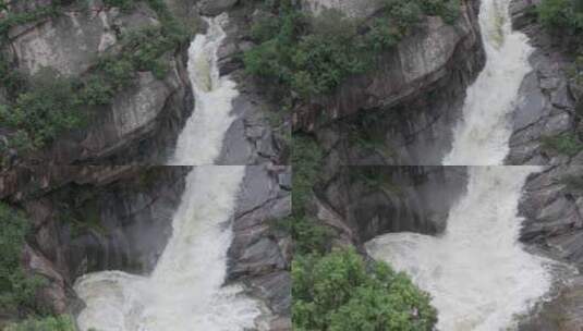 雨后泰山，飞瀑流水高清在线视频素材下载