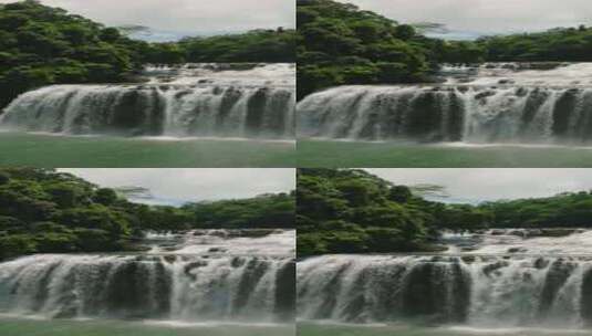 Tinuyan瀑布在Bislig Sur高清在线视频素材下载