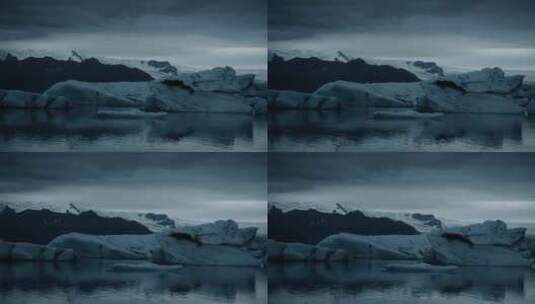 北冰洋冰川高清在线视频素材下载