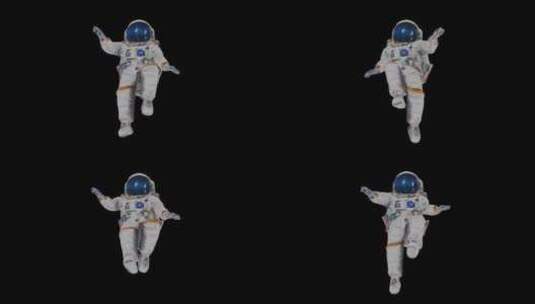 宇航员坠入太空宇宙的美丽和无限奇迹高清在线视频素材下载