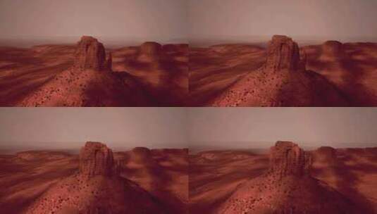 前景中有几块岩石的沙漠图片高清在线视频素材下载