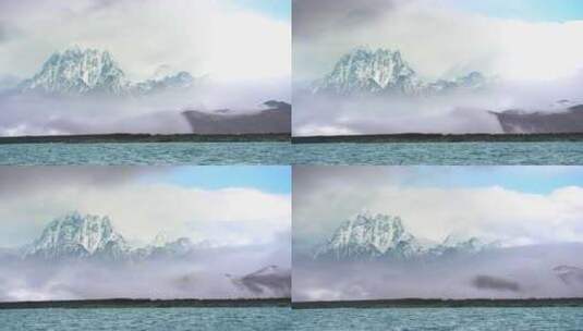 川西高原-湖泊-雪山-延时摄影高清在线视频素材下载
