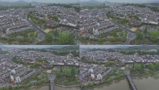 黄山徽州古城 大桥高清在线视频素材下载