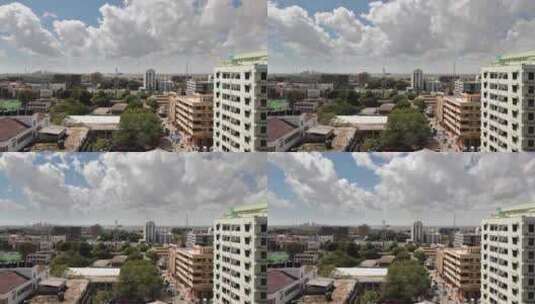 延时摄影城市与云彩高清在线视频素材下载
