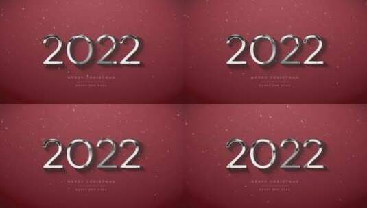 2022新年圣诞节背景循环高清在线视频素材下载