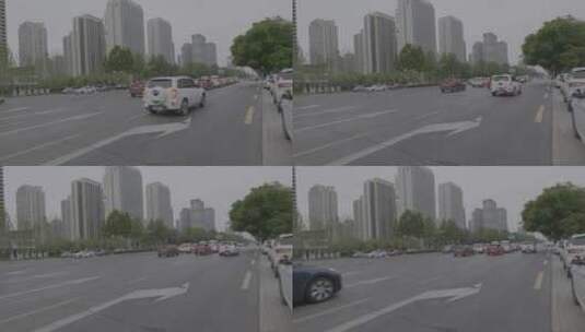 城市街道汽车马路原log素材高清在线视频素材下载