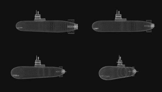 核潜艇动画高清在线视频素材下载