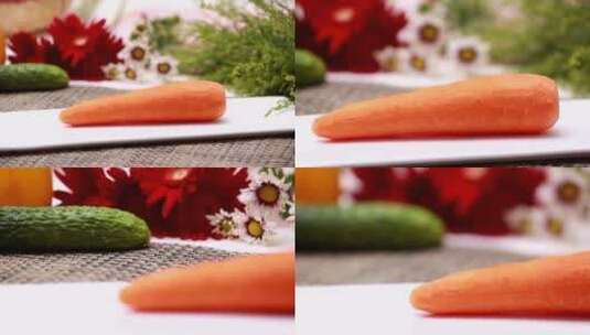 【镜头合集】健康蔬菜胡萝卜高清在线视频素材下载
