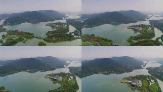 江南的城市湖泊高清在线视频素材下载