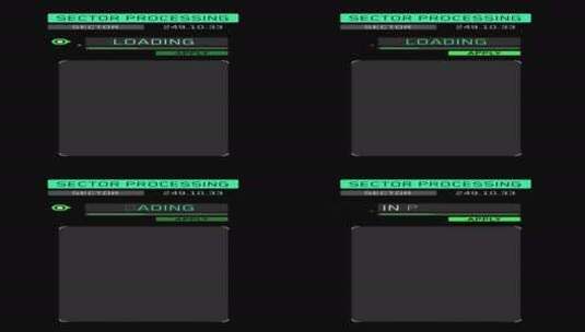 科技科幻未来HUD界面元素12通道高清在线视频素材下载