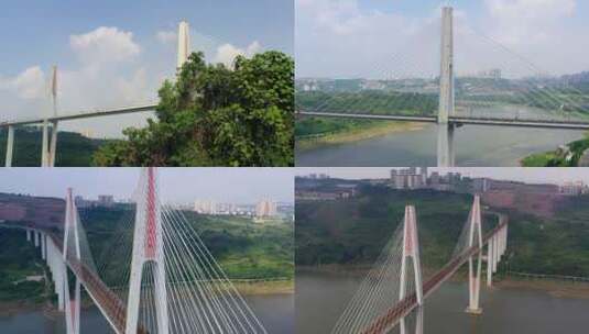 重庆蔡家大桥航拍重庆云海列车重庆礼嘉大桥高清在线视频素材下载