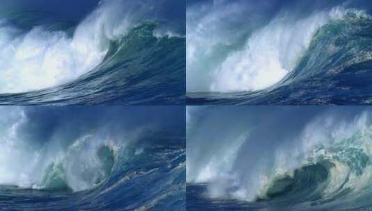 波涛汹涌的海面-大海海浪高清在线视频素材下载