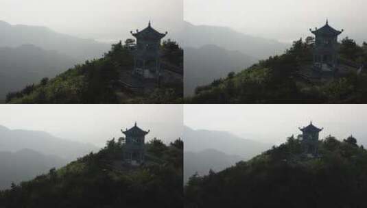 湖南衡阳南岳衡山航拍高清在线视频素材下载