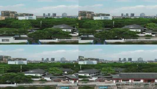 湖北荆州古城建筑竖屏航拍高清在线视频素材下载