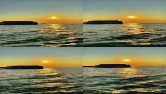 如果有人给你分享晚霞图片，大海的浪花高清在线视频素材下载